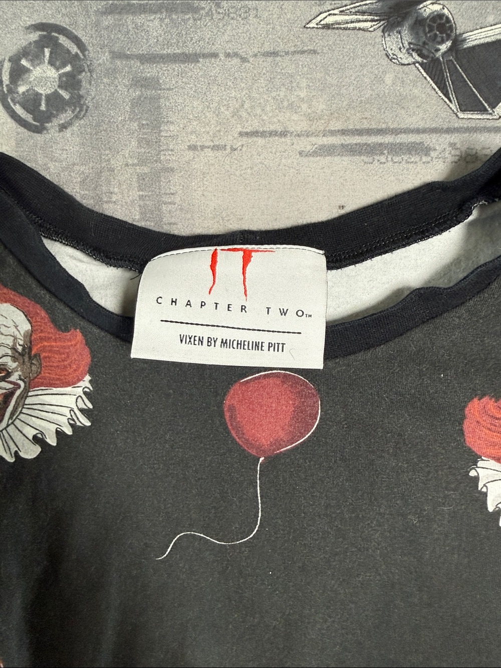 VIXEN BY MICHELINE PITT IT CHAPTER 2 PENNYWISE RINGER TEE SZ XL/XXL - Picture 2 of 5